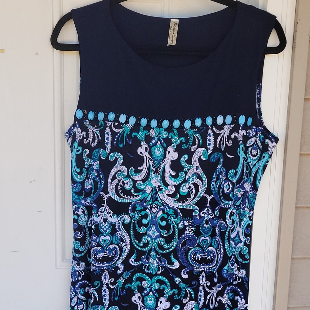 Paisley Print Maxi Dress
